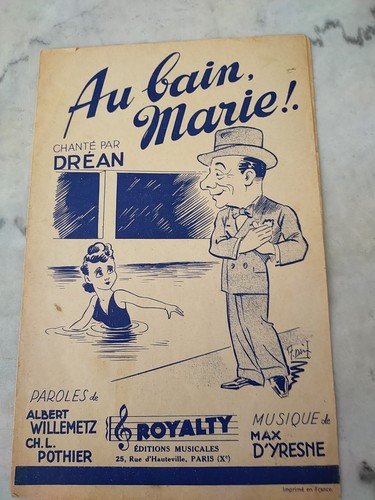 Ancienne partition bain - ancienne,
